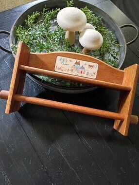 Vintage 80s International Heartland Paper Towel Holder Shelf Rack RARE